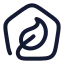 Greenhouse icon with stroke rounded style