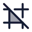 Gridoff icon with duotone rounded style