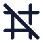 Gridoff icon with solid rounded style