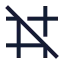 Gridoff icon with stroke sharp style