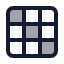 Gridtable icon with duotone standard style