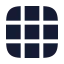 Gridtable icon with solid rounded style