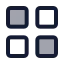 Gridview icon with duotone standard style