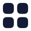 Gridview icon with solid rounded style