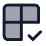 Grid 2 X 2 Check icon preview