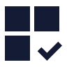 Grid 2 X 2 Check icon preview