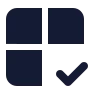 Grid 2 X 2 Check icon preview