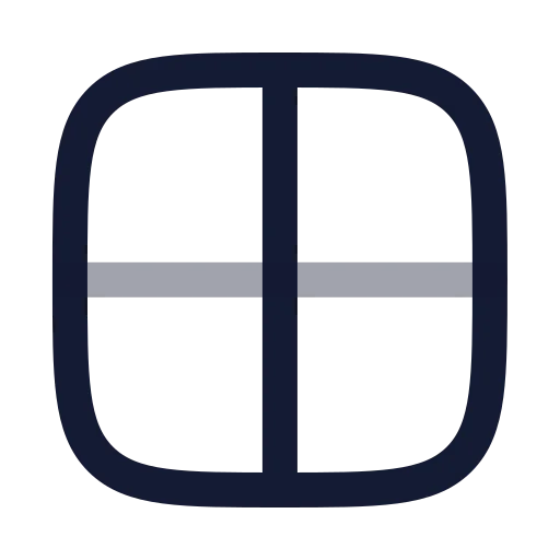 Grid 2 X 2 Icon in Twotone Rounded style