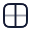Grid 2 X 2 icon with twotone rounded style