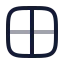 Grid 2 X 2 icon with twotone rounded style