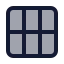 Grid 3 X 2 icon with duotone standard style