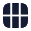 Grid 3 X 2 icon with solid rounded style