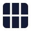 Grid 3 X 2 icon with solid standard style