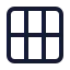 Grid 3 X 2 icon with stroke standard style