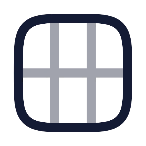 Grid 3 X 2 Icon in Twotone Rounded style