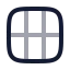 Grid 3 X 2 icon with twotone rounded style