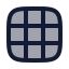 Grid 3 X 3 icon with duotone rounded style
