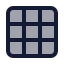 Grid 3 X 3 icon with duotone standard style