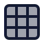 Grid 3 X 3 icon with duotone standard style