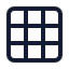 Grid 3 X 3 icon with stroke standard style