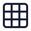 Grid 3 X 3 icon with stroke standard style