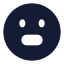 Grimacing icon with solid standard style