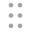 Gripvertical icon with duotone rounded style