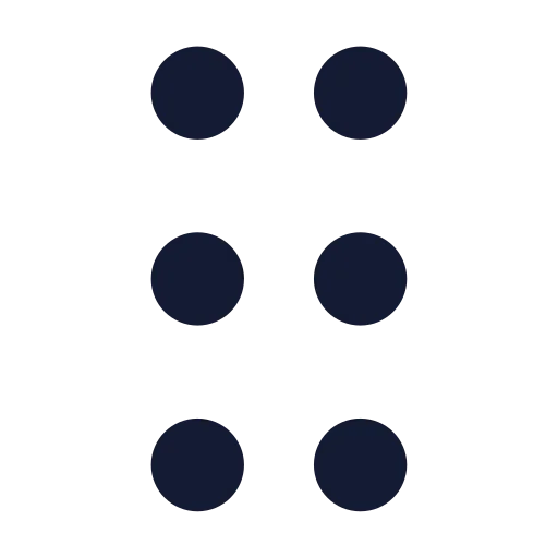 Grip Vertical Icon in Solid Rounded style