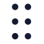 Gripvertical icon with solid standard style