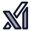 Grok icon with duotone standard style