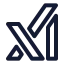 Grok icon with stroke rounded style