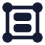 Groupitems icon with solid rounded style