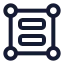 Groupitems icon with stroke rounded style