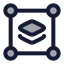 Grouplayers icon with duotone rounded style