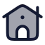 Guesthouse icon with duotone rounded style