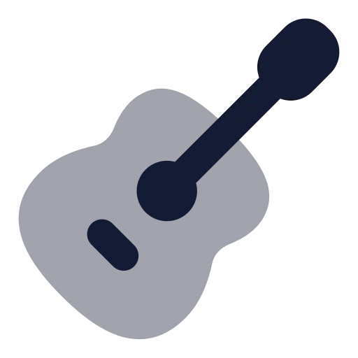 Guitar Icon in Bulk Rounded style