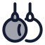 Gymnastic icon with duotone rounded style