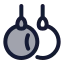 Gymnastic icon with duotone standard style
