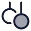 Gymnasticrings icon with duotone rounded style