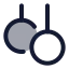 Gymnasticrings icon with duotone standard style