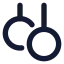 Gymnasticrings icon with solid rounded style
