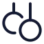 Gymnasticrings icon with stroke standard style