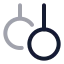 Gymnasticrings icon with twotone rounded style