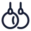 Gymnastic icon with stroke standard style