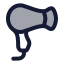 Hairdryer icon with duotone rounded style