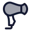 Hairdryer icon with duotone standard style