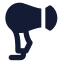 Hairdryer icon with solid standard style