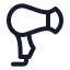 Hairdryer icon with stroke standard style
