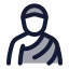 Haji icon with duotone rounded style
