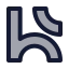 Halallab icon with duotone standard style